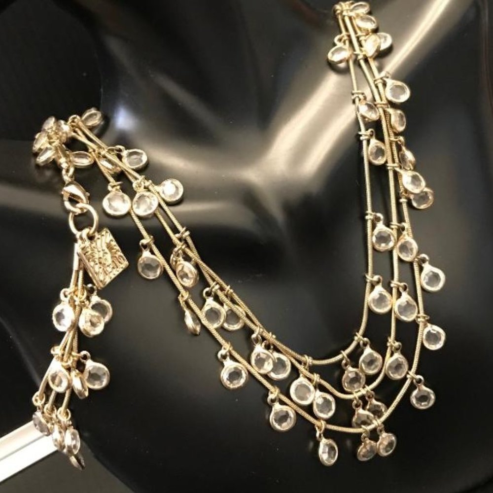 Anne Klein Antique Gold-Tone Necklace & Bracelet Set - Picture 3 of 7